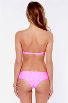 Thumbnail for your product : O'Neill Daisy Chain Pink Floral Print Bandeau Bikini