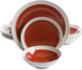 Thumbnail for your product : Gibson Elite Clementine Red 12-Pc. Dinnerware Set, Service for 4