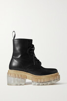 Thumbnail for your product : Stella McCartney Emilie Vegetarian Leather Platform Ankle Boots