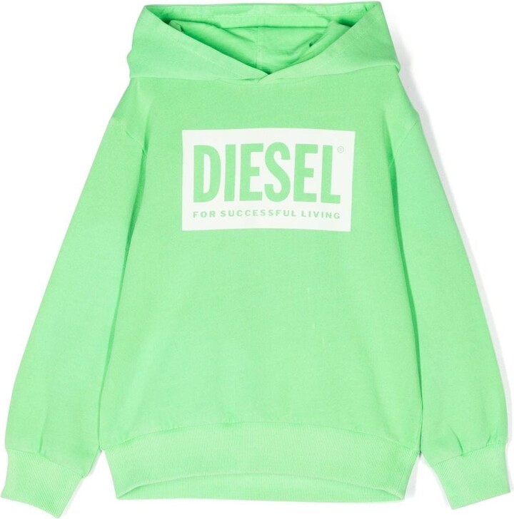 Diesel Kids Logo-Print Detail Hoodie - ShopStyle Boys' Sweatshirts