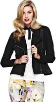 Thumbnail for your product : Ted Baker Meya Panelled Leather Jacket