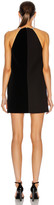 Thumbnail for your product : David Koma Crystal Chain Halter Neck Shift Dress in Black & Silver | FWRD