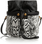 Thumbnail for your product : Marc by Marc Jacobs Lexi Makes Friends Jen snake-print leather bucket bag