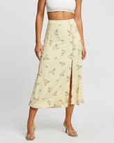 Thumbnail for your product : Glamorous Women's Yellow Midi Skirts - Crepe Midi Skirt - Size 10 at The Iconic