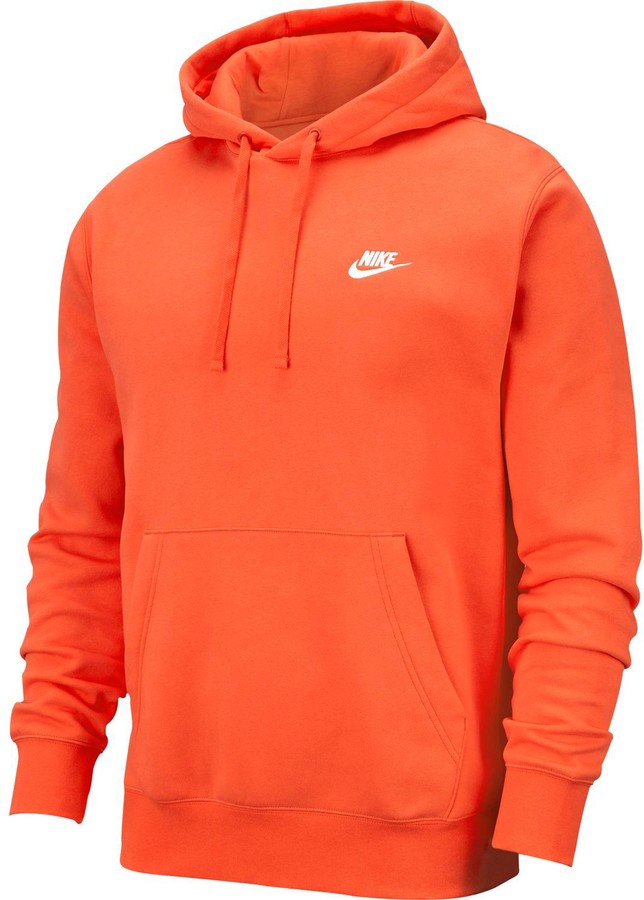 orange black nike hoodie