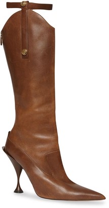 Burberry Stud Detail Knee-Length Boots