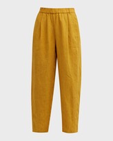 Thumbnail for your product : Eileen Fisher Petite Cropped Linen Lantern Pants