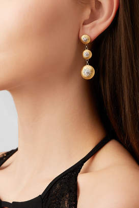 Buccellati Macri 18-karat Yellow And White Gold Diamond Earrings