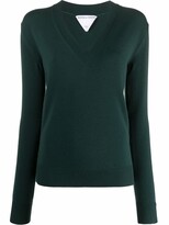 Thumbnail for your product : Bottega Veneta fine-knit V-neck jumper