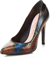 Thumbnail for your product : Barbara Bui Python Embossed Pump