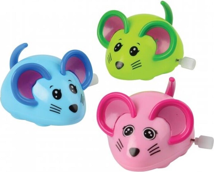 US Toy Company US Toy Wind Up Mice Toy, 3 Assorted Colors