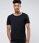 Thumbnail for your product : ASOS Design DESIGN Tall longline t-shirt with scoop neck in black