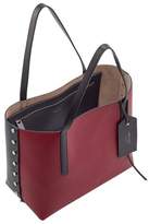 Thumbnail for your product : Jimmy Choo TWIST EAST WEST Vino and Black Grainy Calf Tote Bag
