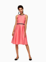 Thumbnail for your product : Kate Spade Floral lace trim mikado dress