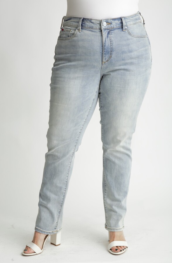 High Waist Straight Leg Jeans