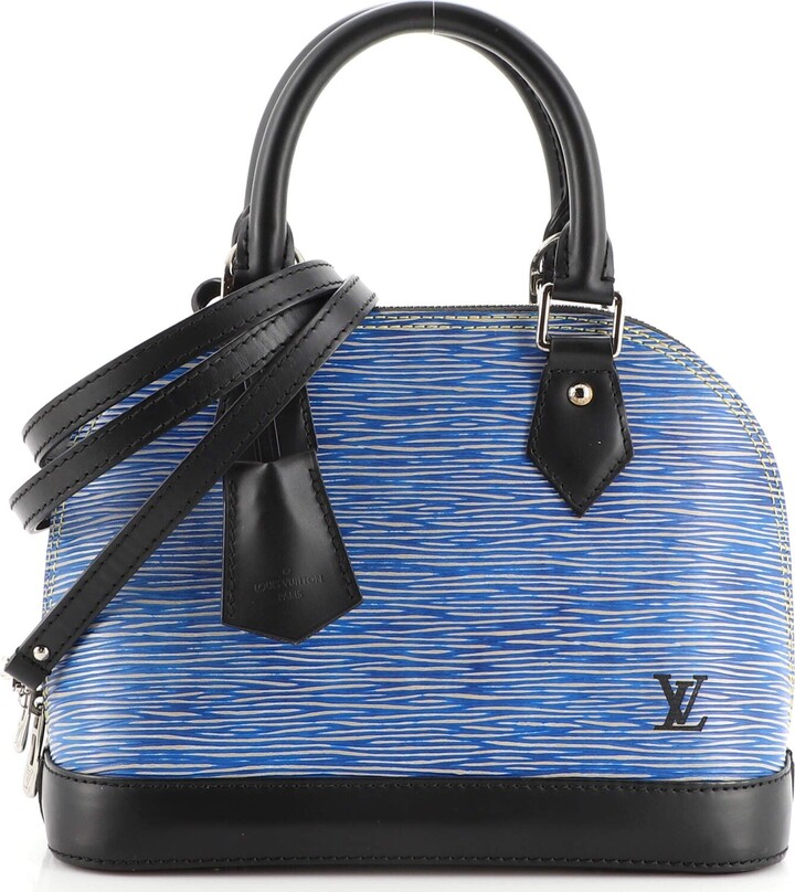 Louis Vuitton Epi Alma BB w/ Jacquard Strap - Black Handle Bags