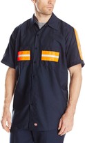Thumbnail for your product : Red Kap Men's Enhanced Visibility Shirt with Gripper at Neck and Short Sleeve