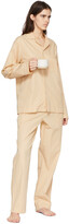 Thumbnail for your product : Tekla Beige Poplin Pyjama Shirt