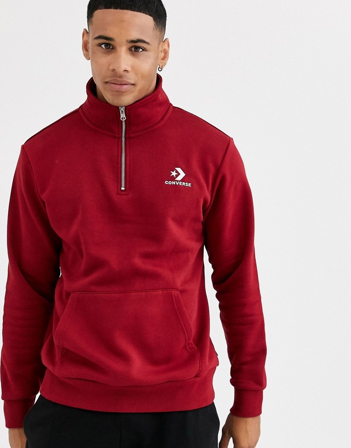 burgundy converse shirt