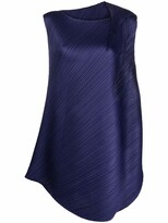 Thumbnail for your product : Pleats Please Issey Miyake Asymmetric Pleated Mini Dress