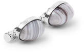 Thumbnail for your product : Bottega Veneta Sterling Silver Agate Cufflinks - Men - Silver