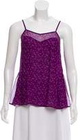 Thumbnail for your product : Stella McCartney Silk Sleeveless Top Purple Silk Sleeveless Top