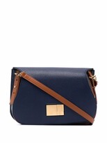 Thumbnail for your product : Calicanto Engraved-Logo Leather Crossbody Bag