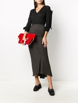 Thumbnail for your product : Rick Owens Fitted Midi Skirt