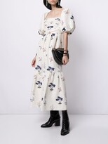 Thumbnail for your product : Self-Portrait Floral-Print Mid-Lengt Dress