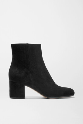 Gianvito Rossi Margaux 65 Suede Ankle Boots - Black