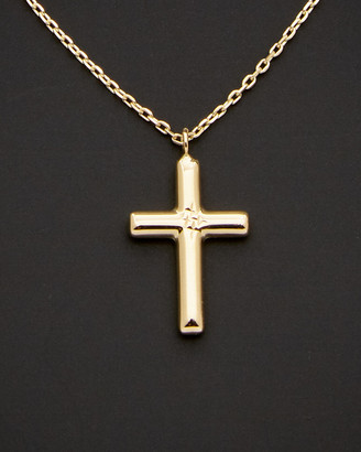 Italian Gold 14K Two-Tone Gold Crucifix Necklace - ShopStyle