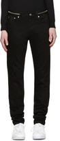 Thumbnail for your product : Givenchy Black Distressed Zipper Jeans