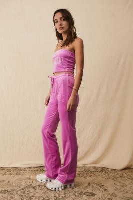 Juicy Couture UO Exclusive Rose Flare Track Pants - Pink