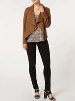 Thumbnail for your product : Dorothy Perkins Tan Suedette Waterfall Jacket
