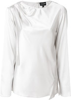 Giorgio Armani - blouse à design drap 