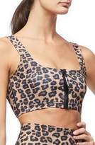 Thumbnail for your product : Good American Zip-Up Sports Bra