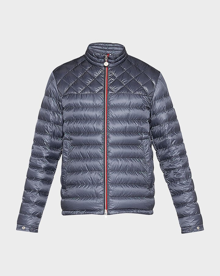 Moncler Men's Benamou Tricolor Quilted Down Jacket