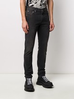 Thumbnail for your product : Alexander McQueen Dragon Patch Slim-Fit Jeans