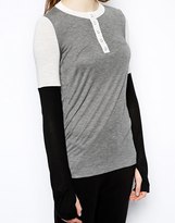 Thumbnail for your product : Pencey Color Block Henley Top - Gy1