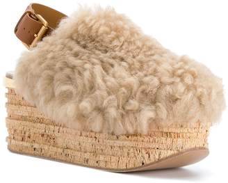 Chloé Camille shearling sandals