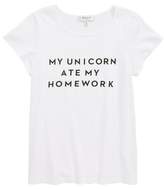 Thumbnail for your product : Milly Minis 'My Unicorn Ate My Homework' Graphic Tee