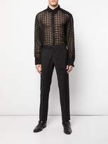 Thumbnail for your product : Givenchy Devore transparent shirt