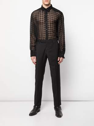 Givenchy Devore transparent shirt