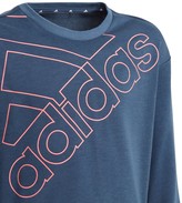 Thumbnail for your product : adidas Girls Junior Logo Sweat - Navy/Pink