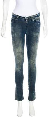 IRO Distressed Mid-Rise Jeans