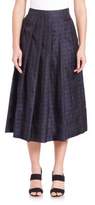 Thumbnail for your product : Pauw Box Pleated Check Skirt