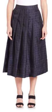 Pauw Box Pleated Check Skirt