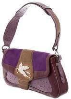Thumbnail for your product : Etro Ostrich and Ponyhair Shoulder Bag