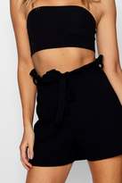 Thumbnail for your product : boohoo Paper Bag Waist Shorts