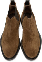 Thumbnail for your product : Paul Smith Tan Suede Drummond Chelsea Boots